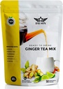 Imbir Lemon Herbal w proszku - Odświeżający Mieszanka z lukrecji, Turmeric, Bezkofeinowa zielona herbata, Witamina C - Kawiarnia - Wolny, Wegan, Przyjazny do Gut Detox Tea - 50 Służenia