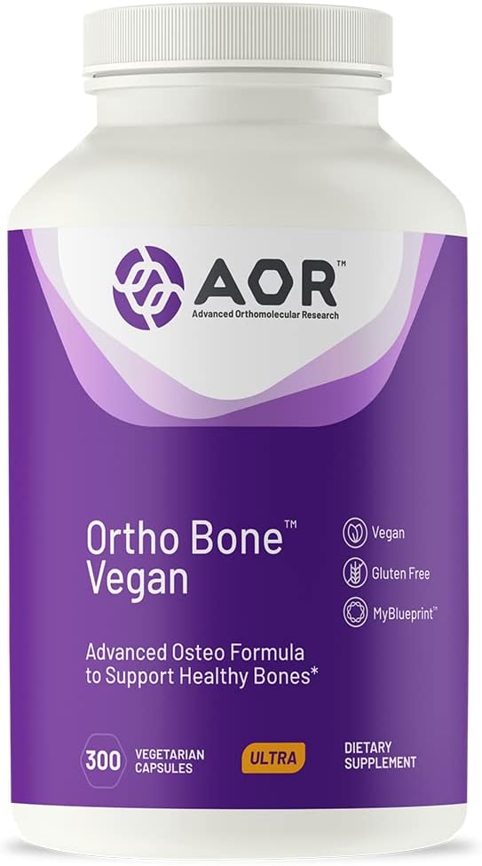AOR, Ortho Bone Vegan, Osteo Formula do wspierania zdrowych kości, 300 Kapsułki (60 Sług)