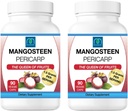 Freeze Suchy Mangosteen Pericarp Kapsułki 2PK, 1.5 Grams per Serving, 90 Kapsułki wegetariańskie na butelkę, Xanthone Rich