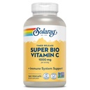 SOLARAY Super Bio Buffered Witamina C 1000mg, Two-Stage, Timed Release Witamina C z bioflawonoidami, Suplement wsparcia immunologicznego - Wysoka absorpcja, Wegan, 60 Dzień Gwarancja, 180 Służenie, 360 VegCaps 180