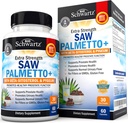 Saw Palmetto for Men with Pygeum Bark Extract and Beta- Sitosterol - Pomaga Prostate Health and Healthy Prostate Function - Promotes Urnary Health and Normal Urnary Flow - Non GMO Gluten Free 60 Ct