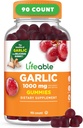 Żywotny suplement do czosnku Gummies XXX124; Great Desting Garlic Supplements XXX124; dla dorosłych 124; 90 Gummies
