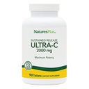 Natury Plus Ultra C W / Rose HIPS, Trwałe wydawnictwo - 2000 mg, 90 Tabletki wegetariańskie - Maksymalny potencjał immunologiczny Wsparcie, Przeciwutleniacz - Obrona Free- Radykalna - Gluten- Free - 90 Służenia