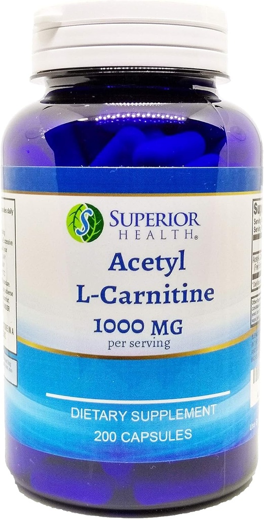 Superior Health L- Carnitine 200 kapsułki - 500 mg na kapsułkę