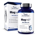 1MD Nutrition MagMD Plus - Magnez z cynkiem & D3 124; Promuje zdrowie serca, wspomaga wytrzymałość kości i mięśni i pomaga układu immunologicznego - 120 Ct