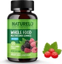 NATURELO Całość żywności Gumiaki witaminy dla dorosłych - Gummy do żucia dla mężczyzn i kobiet - 120 Gumki wegańskie