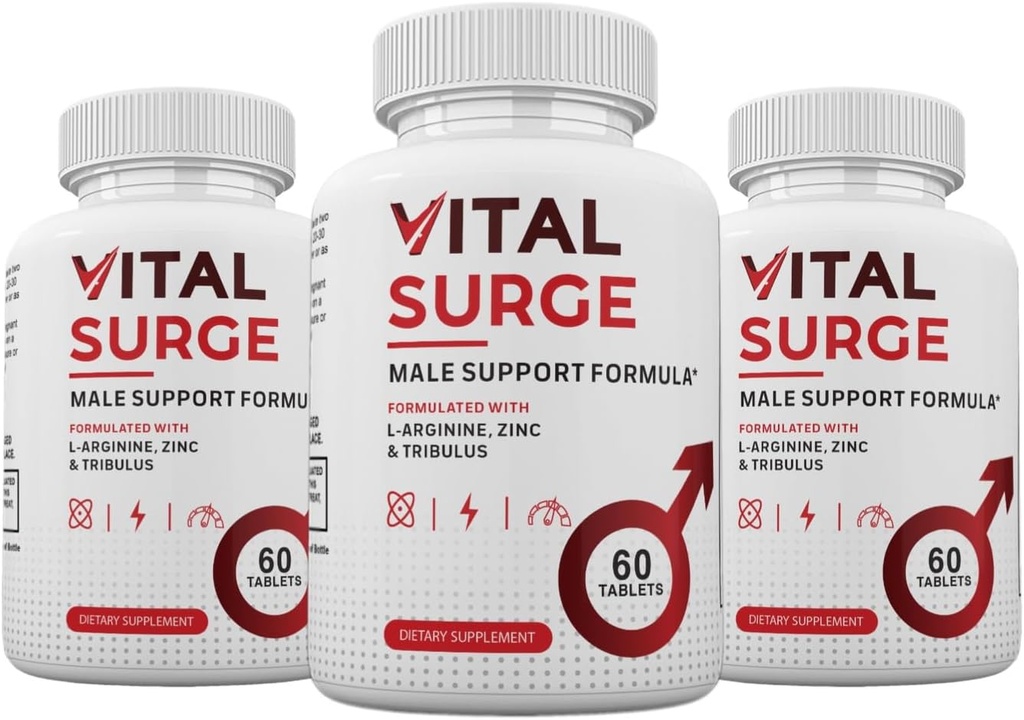 Zonata (3 Pack) Vital Surge Pills, Vital Surge Mężczyzna suplement Advanced Formuła, 180 Count