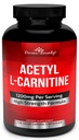 Boski Bounty Acetyl L- Karnityna kapsułki 1200mg na Podawanie - L Karnityna Suplement 120 Kapsułki wegetariańskie