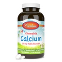 Carlson - Wapń do żucia Kid 's, 250 mg, Wysoko wchłaniany, wsparcie dla kości i zębów, optymalne Wellness, Natural Vanilla Flavor, 120 tabletek