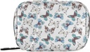 Naanle Blue Butterfly 7 dzień pill Case Organizator podróży z Torbą Zipper - Przenośny Weekly Case - Kompaktowy rozmiar dla posiadacza suplementu witaminy