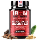 Iron Brothers Supplements Azoster Nitric Oxide Booster 124; Extra Force Pomps Supplements Adopments 124; Pre- Trening z L- Arginine 124; Maksymalny przepływ krwi & Vascularity Aboster 124; Zwiększenie pomp mięśniowych, Energy & Endurance - 30 dni
