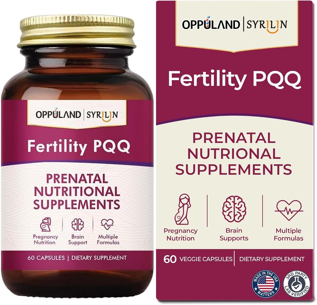 PQQ- Prenatal Suplementy odżywcze - Wspiera Prenatal Health, Welness- 60 Kapsułki