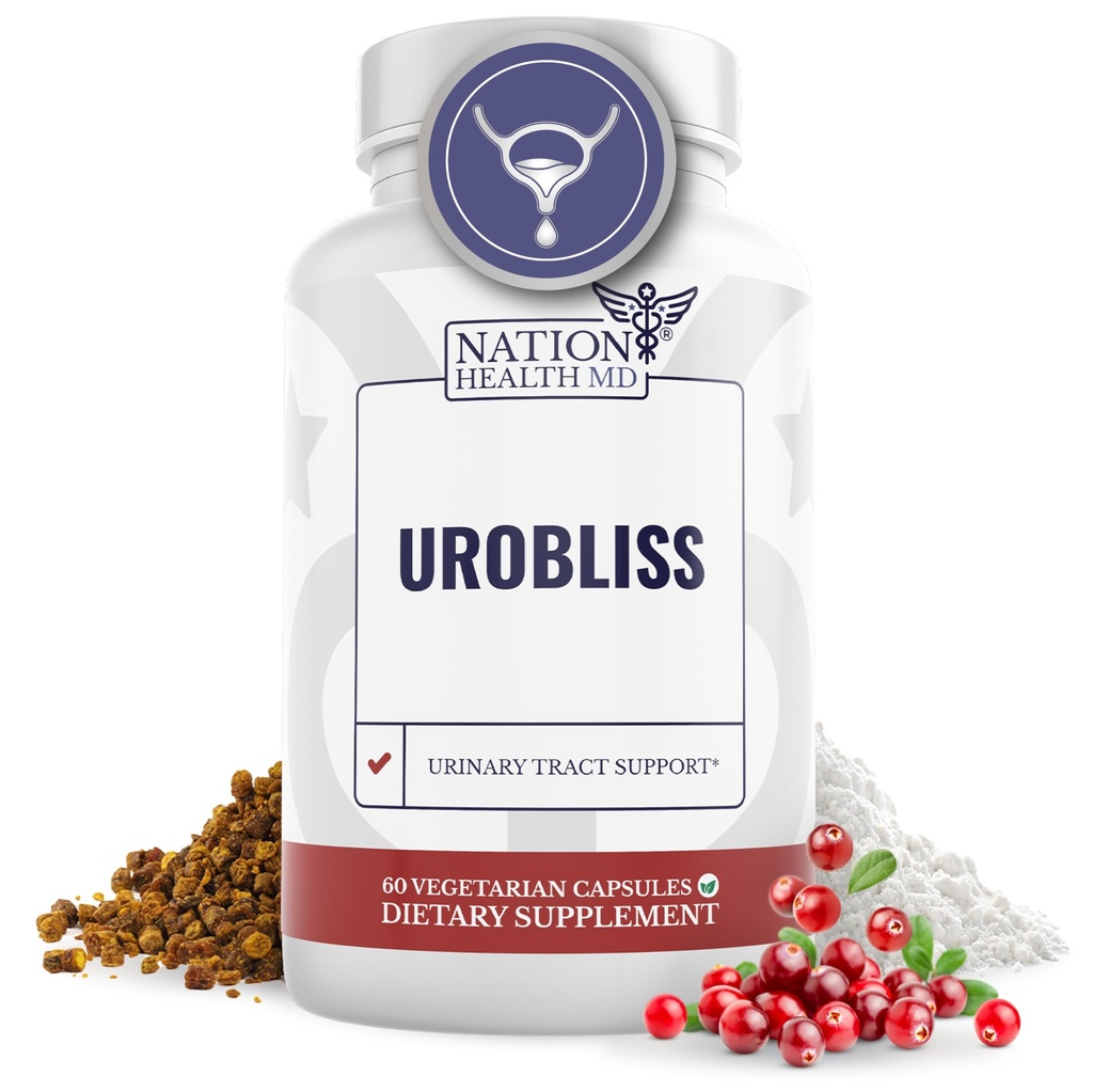 Formuła UroBliss do wsparcia trakcji moczowej - D Mannose 1000mg kapsułki z ekstraktem żurawinowym do pielęgnacji kobiecej i UTI- Health, 60 kapsułki