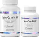 Tesseract Medical Research TetraCumin SR Joint Supplement Supplement & AnaQuell QR, Stress Relief & Mood Supplement