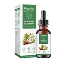 PUFFIAIR Soursop (Graviola) & Sea Moss Liquid Drop for Cell Support & Regeneration, Immune Boost, Relax, Wątroba i sen, Wyciąg ziołowy, Cukier / Gluten Free, Natural Flavor, 2 Fl Oz / 60ml