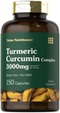 Kurkumina turmerowa 3000mg 124; 150 Kapsułek 124; Suplement turmerowy z ekstraktem Black Pepper 124; Non- GMO, Gluten Free Herbal Complex