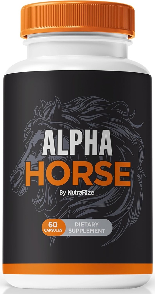 NutraRize Alfa Koń Kapsułki, Alfa Koń Oficjalny Mężczyzna Formuły Pigułki, AlphaHorse dla Stamina & Performance, Alfa Koń dla mężczyzn Premium Raz dziennie Pill Pastillas, Alpha Hrse Complex (60 Kapsułki)