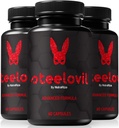 (3 Pack) Kapsułki Steelovil dla mężczyzn, Oficjalne tabletki Steelovil dla kompleksowego wsparcia, Wszystkie naturalne męskie suplement do wsparcia energii i ogólnego zdrowia, Steel ovil Pastillas Recenzje (180 kapsułki)
