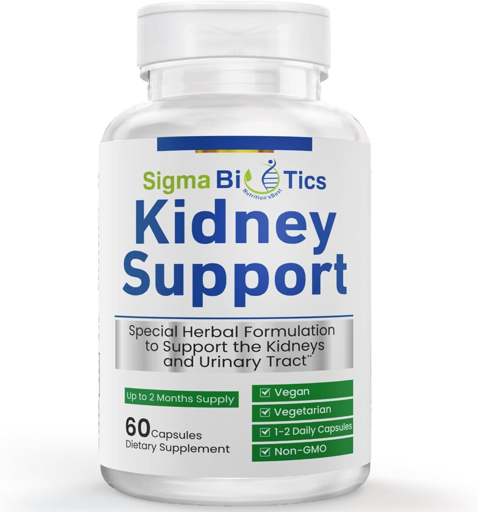 Sigma Biotics Nerki Supplement Supplement - Herbal Supplements for Nerki Care and Urnary Health - Vegan, Non-GMO Formuła z Żurawiny, Astragalus i Juniper Berry - 60 Kapsułki