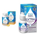 TheraTears Omega 3 Suplement, 1200mg, 90 ct (Opakowanie z 1) i Extra suchego oka Terapia lubrykacyjna krople do oczu dla suchych oczu, 0,5 fl oz butelka, 2 liczyć