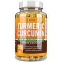 DACHA Tumeric Curcumin Supplement - 2250mg Joint Supplements Turmeric with Black Pepper Ginger 95% Kurkuminoidy kapsułki