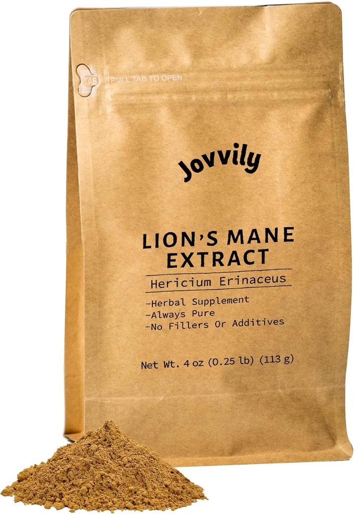 Lion 's Mane - 4 oz - Ekstrakt Hericium Erinaceus - Suplement ziołowy - Zawsze czysty