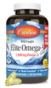 Carlson - Elite Omega-3 Gems, 1600 mg Omega-3 Kwasy tłuszczowe Włączając EPA i DHA, Norweski, Wild- Caught Fish Oil Supplement, zrównoważony sourced Omega 3 Fish Oil Capsules, Lemon, 130 Softgels