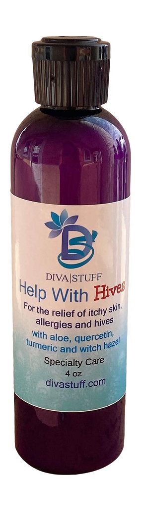 Diva Stuff Pomoc z Hives, dla Ulgi i zapobiegania wysypki, Hives, Swędzonej Skóry, Czerwone Swędzacze i więcej. Wszystkie naturalne składniki, 4 oz