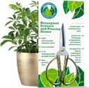 Premium Nożyce do pielęgnacji wnętrz 124; 100% Stal nierdzewna, Ultra- Precyzyjne szczypce ogrodowe do rozsiewania i przycinania 124; Rust- Resistant, Proste Nożyce do prasowania 124; Wewnętrzne i zewnętrzne nożyce do prasowania 124; Komfortowe & Ambidextous