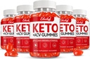 Keto ACV Gummies, Gluten & Sugar Free Apple Cydr Suplement Ocet dla mężczyzn i kobiet - 300 Gummies (1500 mg- 5 Pack)