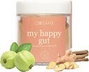 Cosmix My Happy Gut, dla poprawy trawienia, wzdęcia i ogólnego stanu zdrowia Gut, naturalne, Plant- oparte Superfood mieszanki, sprawia, że do 40 Sług, Dodano cukier, Wegan 50 G (Pack of 1) Brown