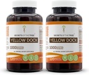 Tajemnice plemion Żółty Dock 120 Kapsułki (2 szt.), 1000 mg, Żółty Dock (Rumex Crispus) Suszony Korzeń (2x120 Kapsułki)