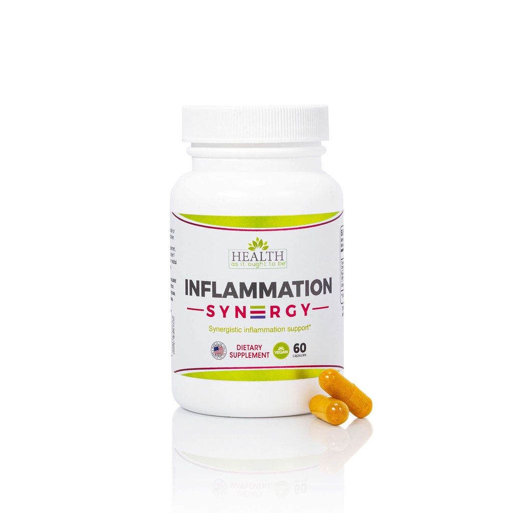 Zdrowie, jak to powinno być Syn3rgy Supplement Supplement 124; Kapsułki przygotowywane przez lekarza z Turmeric, Pine Bark, Ginger Root 124; 60 Kapsułki