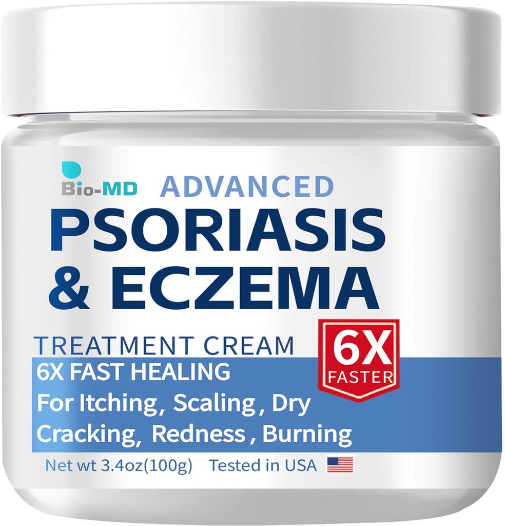 Bio- MD Łuszczyca Wyprysk krem, Wyprysk krem dla dorosłych, Extra Strength Control Revention, Relieve Symptom Oporu, Skuteczny w chorobach łojotokowych, Leczenie zapalenie stawów