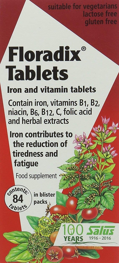 (2 Pack) - Floradix - Floradix Żelaza 124; 84 's Quality 124; 2 Pack Bundle