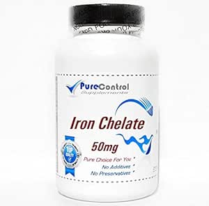 Żelaza Chelate 50 mg / / 200 kapsułki / / Czyste / / przez suplementy PureControl