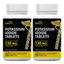 Tabletki zawierające jodek potasu (opakowanie po 2) 130 mg - 120 tabletek EXP 10 / 2032 - Yodo Naciente - KI Pills - Yoduro de Potasio