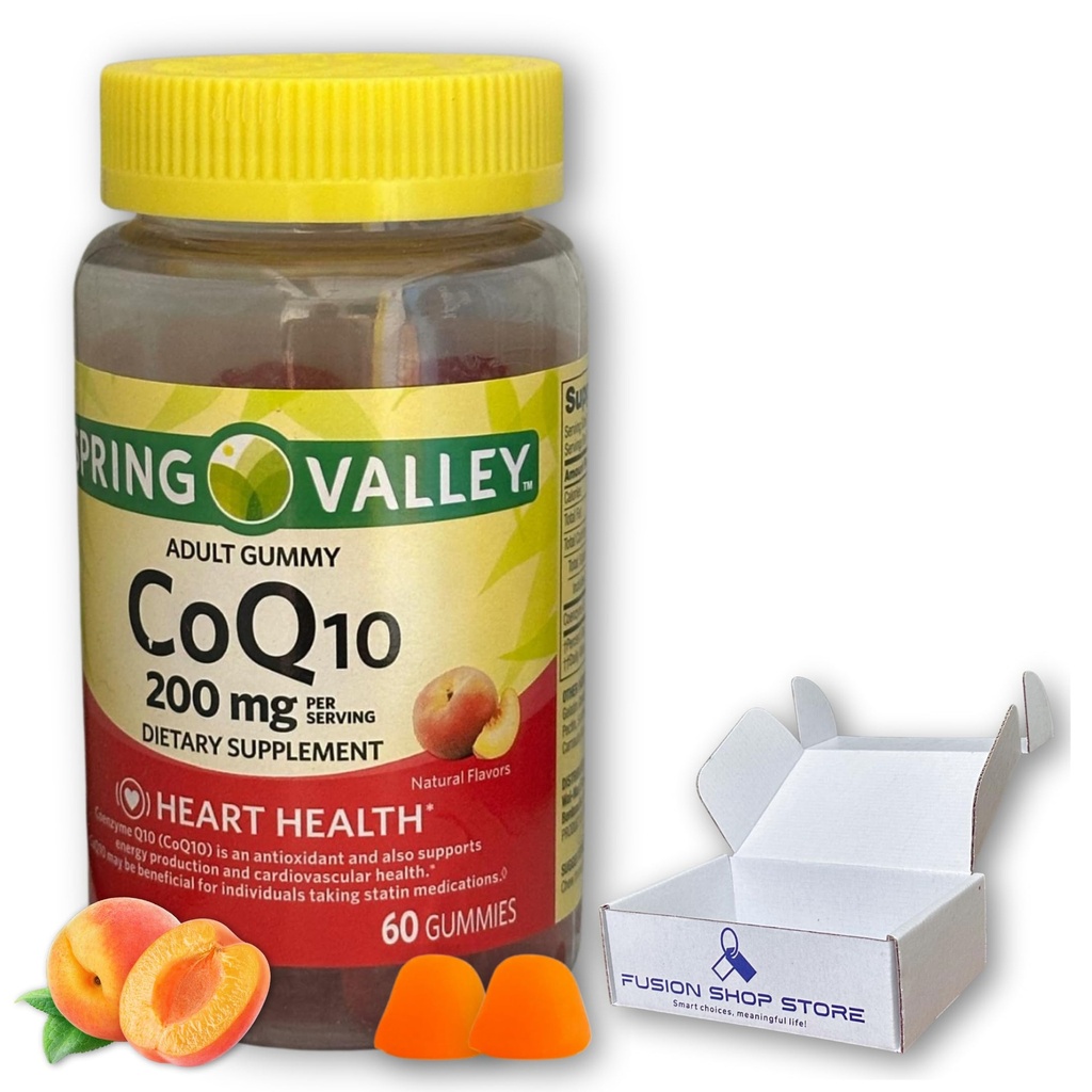 FUSION SHOP STORK Mądry wybór, znaczące życie! Coq10 200mg Gummies- Coenzym Suplement dla dorosłych 60