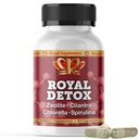 Detox królewski - All- in- One Cleanse British 124; Zeolite, Cilantro, Chlorella, Spirulina, Apple Pectin British 124; Full Body, Liver, Colon Detox British 124; Supports Energy, Mood, Immunitet, Gut Health, Reduced Infined90 Kapsułki