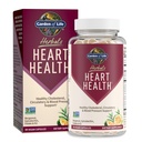 Ogród Herbals Life Heart Supplement z folianem, Bergamot, zielonej herbaty i witaminy E & K dla Cholesterolu, Circulative & Blood Pressure Support, Non-GMO, Gluten- Free, Citrus Flavor, 30 Służenie