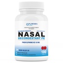 Puregen Labs Nasal Decongestant PE 100 Tablets Dose 124; Fenylephrine HCl 10 mg Tablets Tide 124; Maxm Strength 124; Non Drowsy Nasal & Sinus Congestion Relief Z powodu zimna lub alergii (1)