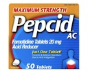 Pepcid AC Acid Reducer Maksymalna wytrzymałość tabletki, 100- Count