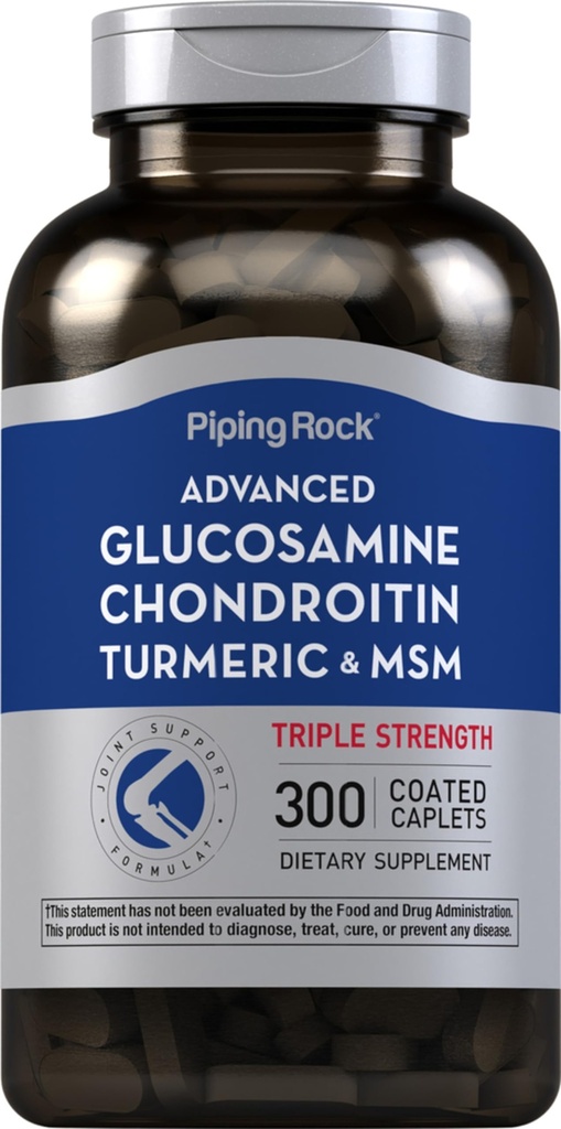 Glukozamina Glukozamina Chondroitin MSM Turmeric 124; 300 Kaplety 124; Suplement dla kobiet i mężczyzn 124; Zaawansowany Triple Force Complex Gluten 124; Non-GMO & Gluten Free