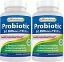 Najlepsze naturals Probiotic 10 Szczepy 30 Miliard półki Stable 120 Veggie Czapki (120 Hrabia (Opakowanie po 2))
