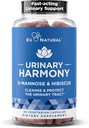 Harmonia moczowa D- Mannose Supplement - Trakt moczowy Zdrowie kobiet - Oczyszcza i spłukuje Układ moczowy - Potężna formuła siły klinicznej z DMannose i Hibiscus - 60 szybko działających kapsułek
