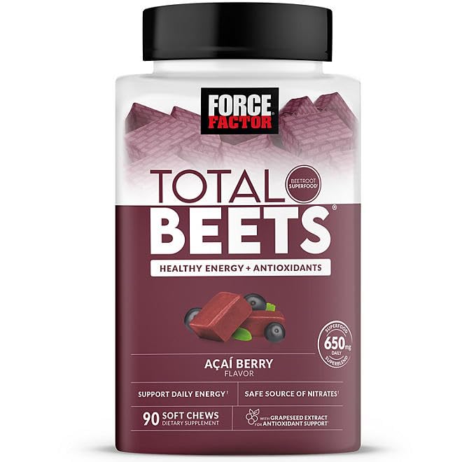 Total Beets, Beet Root Superfood Soft Chews, Acai Berry (90 szt.)
