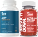 Dr. Tobias Adult Multivamin & Apple Cider Gummies Ocet, Wspiera energię, Immunitet & Gut Health, z 42 Owoce i warzywa Plus Probiotyki, Cludes The Mother, FOLATE, B12