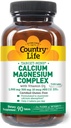 Country Life Target- Mins Wapnia Magnez z witaminą D- Complex, 1000mg / 500mg / 10mcg, 90 Tablets, Certified gluten Free, Certified Vegetarian
