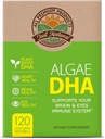 Algae DHA 120 Softgels x 1 Box - Vegan Omega- Supplement, Pure Plant- Based Carrageenan, DHA i Algae Oil (120 Count)